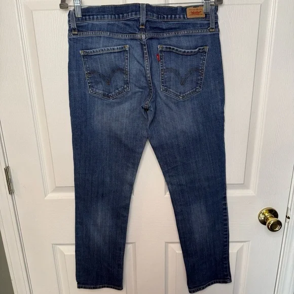 Levi’s Boyfriend Straight Leg Jean Denim Womens Size 5 Medium Wash GUC - Picture 5 of 7